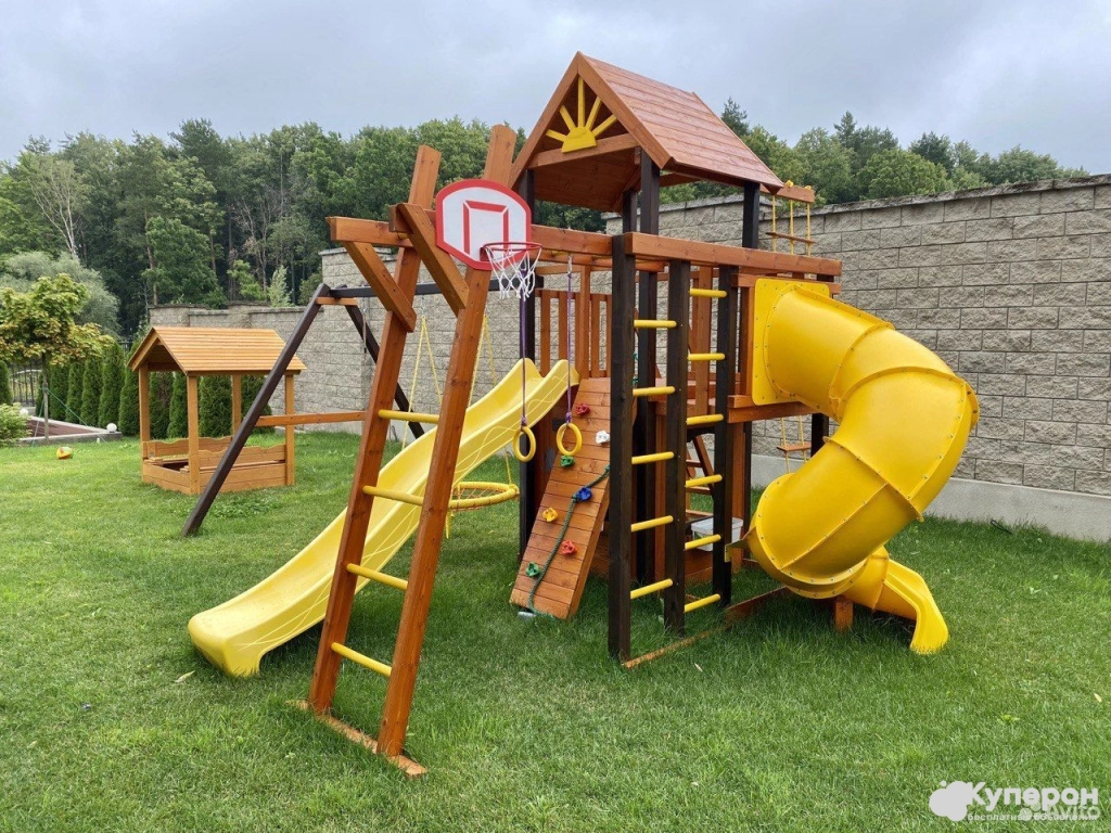 Детская деревянная площадка с бесплатной доставкой